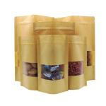 Zipper Kraft CPP Brown Paper Stand Up Pouches
