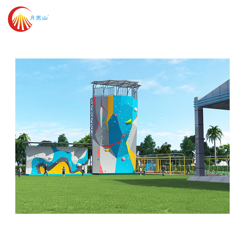 Trampoline Park Outdoor Bouldering Wall Gym Artificial Climbing Wall ISO9001
