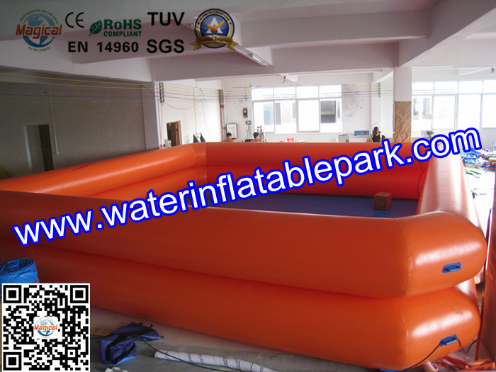 Amusement Park Inflatable Water Pool Dual Tube , Swimming Pool Toys