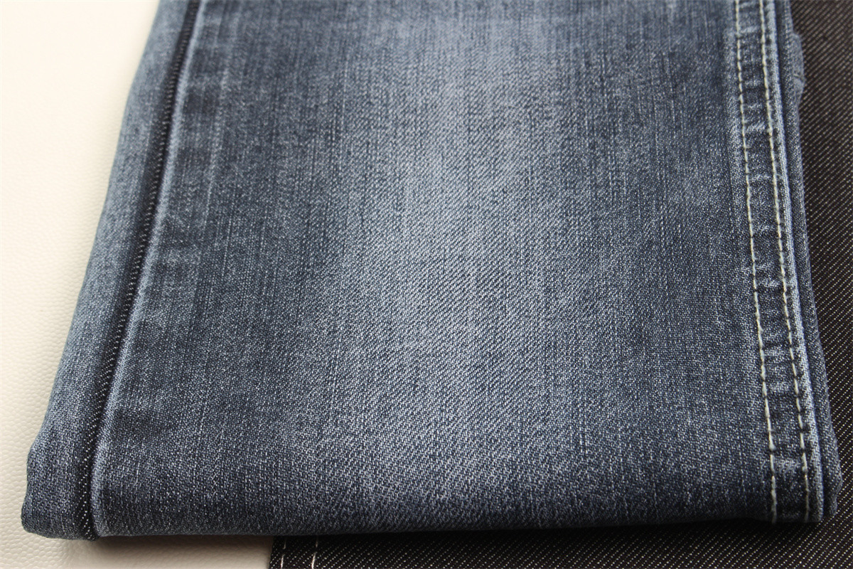 11.8 Oz Cross Slub Jeans Fabric For Man Jeans High Stretch For Man India Market Style China Factory In Guangdong