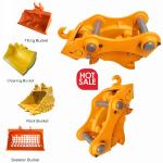 Antirust Backhoe Quick Coupler , Hydraulic Quick Hitch For Excavator Cat Hitachi