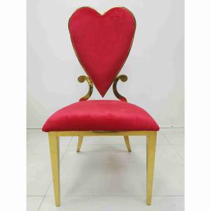 Wholesale Poker Red Heart Wedding Banquet Chair Leather Velvet Cushion Dining Room Furniture from china suppliers