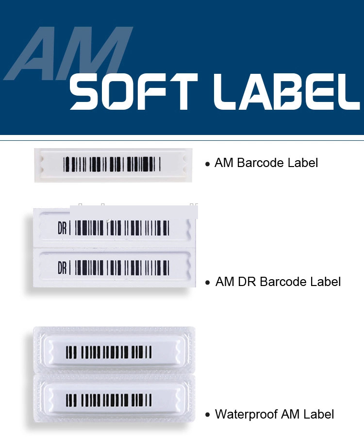 Wholesale Security Eas 58KHz Soft Label Plastic DR Barcode Security AM Soft Label for Wine Bottle