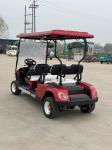 Red color 4 Seater Electric Golf Cart With Lithium Battery Road Legal Popular On