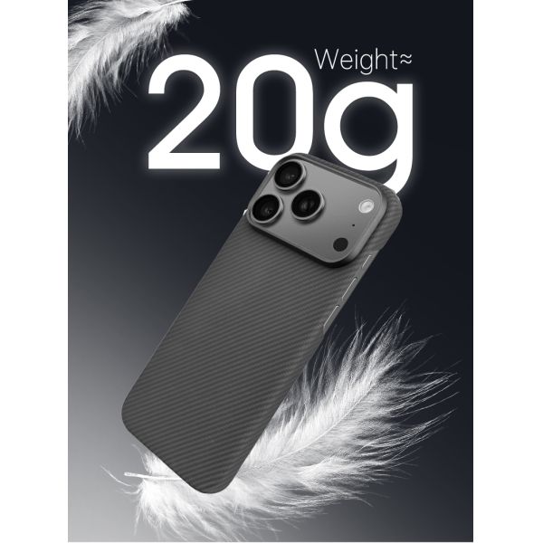 Customized Aramid Carbon Fiber Mobile Cover with Metal Frame for iPhone 17 Pro Max