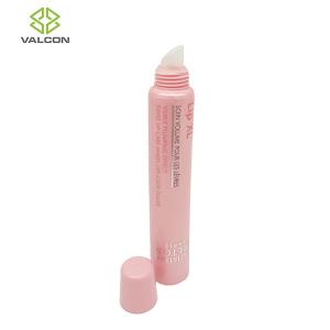 Wholesale Hot Stamping Silver Lip Balm Empty Container Tubes Pink Screw Cap Nozzle Tip from china suppliers