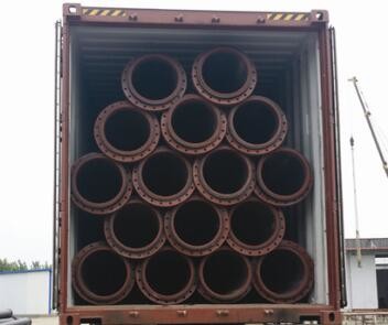 impact resistance dredging pipeline hdpe flared pipes for sand pumping dredger
