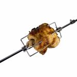 Barbecue Fork Food Grade Stainless Steel BBQ Grill Rotisserie Spit Rod for