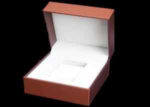 Wholesale Pu Leather Women Watch Box With Stitching Custom Logo Luxury Waterproof Velvet from china suppliers