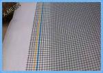 Black Fiberglass Fly Screen Mesh 18 X 16 PVC Coated Glass Fiber Yarn Plain Weave