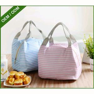 Wholesale Square Canvas Soft Sided Lunch Cooler Insulated 18*15*14cm To Keep Cool / Warm from china suppliers