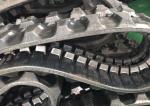 Joint Free Excavator Rubber Tracks Black Color For Komatsu Pc30 / Airmann Ax35u