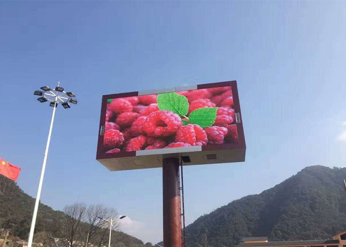1R1G1B Smd Outdoor LED Displays Single Pillar Type SMD3535