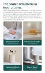 Home Battery UVC Light Sterilizer Smart Wall Mounted Toothbrush Sanitizer
