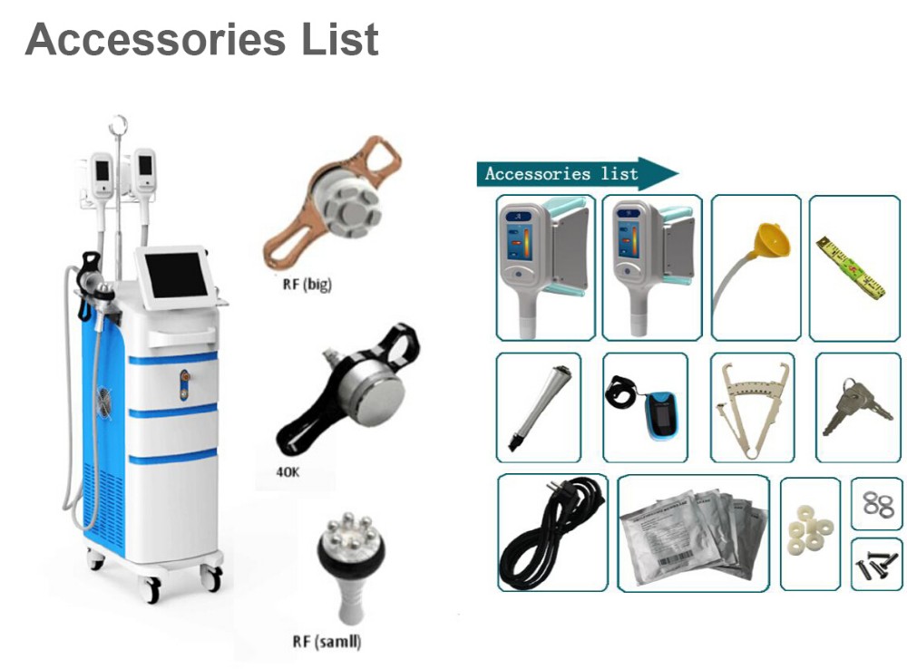 Cryo handles cool tech fat freezing weight loss vacuum machine