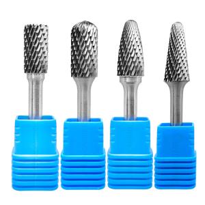 Wholesale Unicolor Yg8 6mm 6.35mm 1/4&quot; Shank Dremel Rotary File Long Shankbur Solid Tungsten Carbide Burr from china suppliers