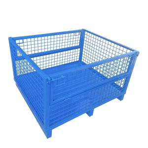 Wholesale Scale Heavy Duty Metal Rack for Foldable Warehouse Pallet Containers Powder Coated from china suppliers