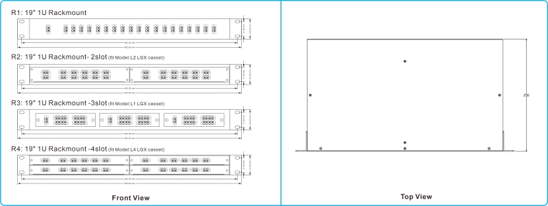 3 Channel CWDM Splitter Module Single Fiber 1470nm 1490nm 1510nm 1530nm
