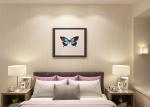 Non - woven Modern Removable Wallpaper for Bedroom With Grey Stripes Pattern