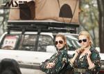 Trade Show SUV Roof Tent , 2m Telescopic Aluminum Ladder Tent Weather Proof