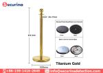 Stainless Steel Security Bollards Crowd Control With Velvet Rope Stanchions
