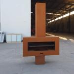 40CM Corten Steel Low Smoke Fire Pit ISO 48 Inch Wood Burning Fire Pit