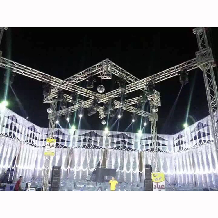 Aluminum 6082-T6 L Roof Truss System Mobile Stage and Canopy for Stage Rental