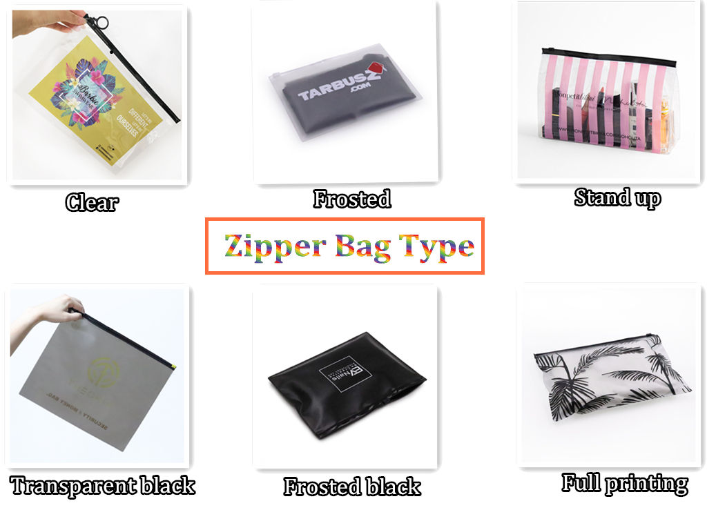Waterproof PVC Biodegradable Custom Black Frosted Slider Zipper Pouch Bikini Swimwear Clothes Plastic Packaging Zip lock Bag
