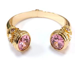 Wholesale Plating Brass Bangle Bracelets Cuff Jewelry Garnet Stones Silver Jewelry Glitter CZ from china suppliers