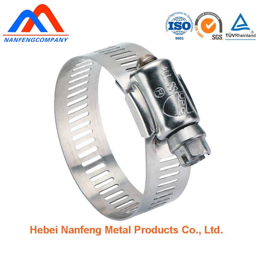 Large Heavy Duty Stainless Steel Hose Clamp with Customized Size and Powder Coating