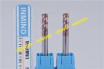 8 mm Dia R0.5 Corner Rounder Tool 2 / 4 Flute , HRC55 , SiN / AlTiN Coating