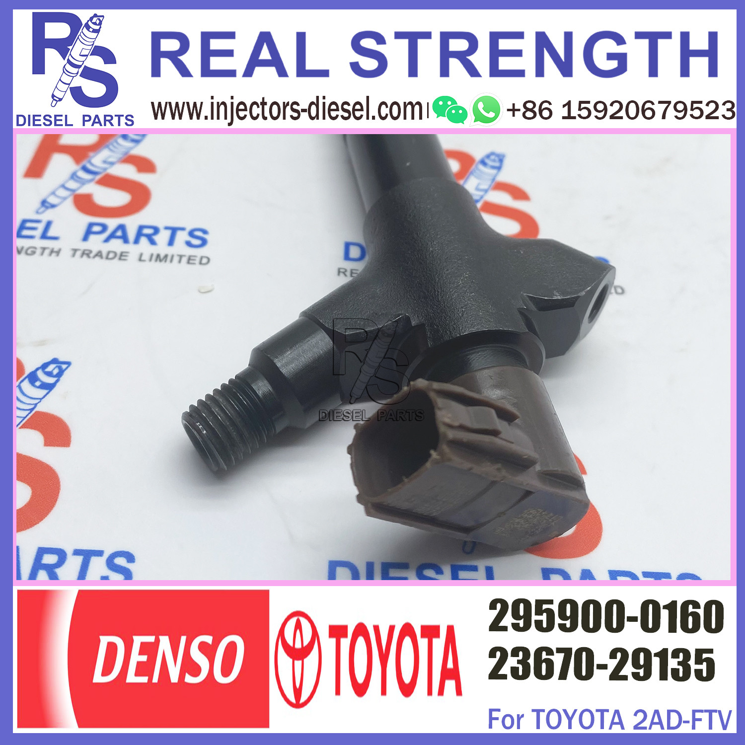 Diesel Common Injector 23670-29135 295900-0160 295900-0170 23670-29125 23670-29126 295900-0180 for toyo-ta RAV4 AVENSIS