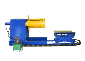 Wholesale Blue Color Hydraulic Decoiler Machine / Steel Coil Decoiler For Metal Roofing Equipment from china suppliers