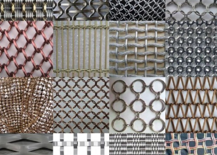 Bright Silver Decoration Wire Mesh Weaving Decorative Metal Grill Mesh