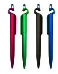 Supply mobile phone holder ballpoint pen twist promotion pen love shape touch