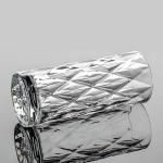 Rhombus Shaped Glass Vases Machine Pressed Clear Cylinder Glass Vase