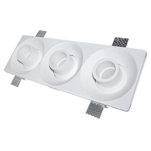 Wholesale Grille White Recessed Downlights 3×5W Trimless LED Downlights from china suppliers