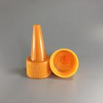 Yellow 24/410 Plastic Nozzle Cap , ISO9001 Twist Off Bottle Caps