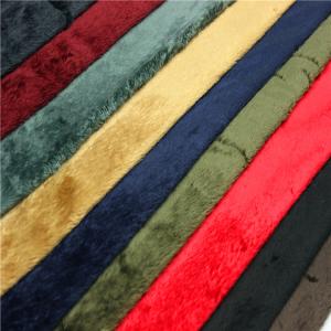Wholesale Fashion Durable Velboa Soft Toy Fur Fabric 200gsm~250gsm 28s/32s Density from china suppliers