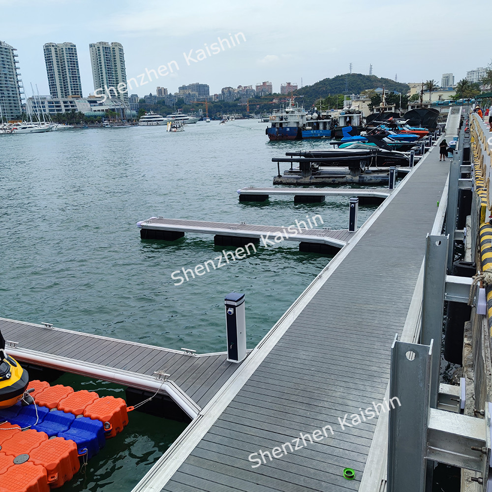 Aluminum Alloy Finger Dock For Marina Yacht Boat Floating Pontoon Platform