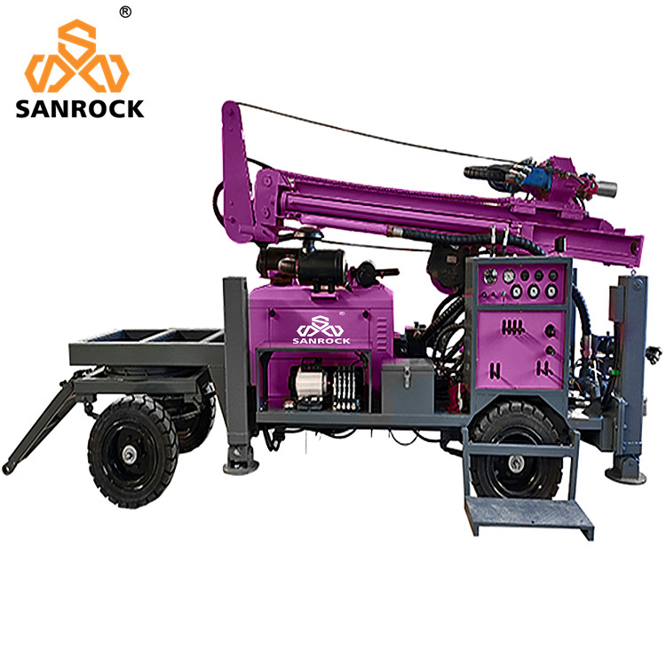 Portable Hydraulic Borehole Water Well Drilling Machine with High Drilling Efficiency