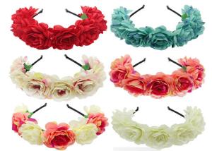 Wholesale Korean bride plum hair hoop accessories elastic flower headband ladies hair beach headband wholesale from china suppliers
