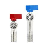 1/2 Inch Angle Water Valve , Brass Forged Male X Female Ball Valve