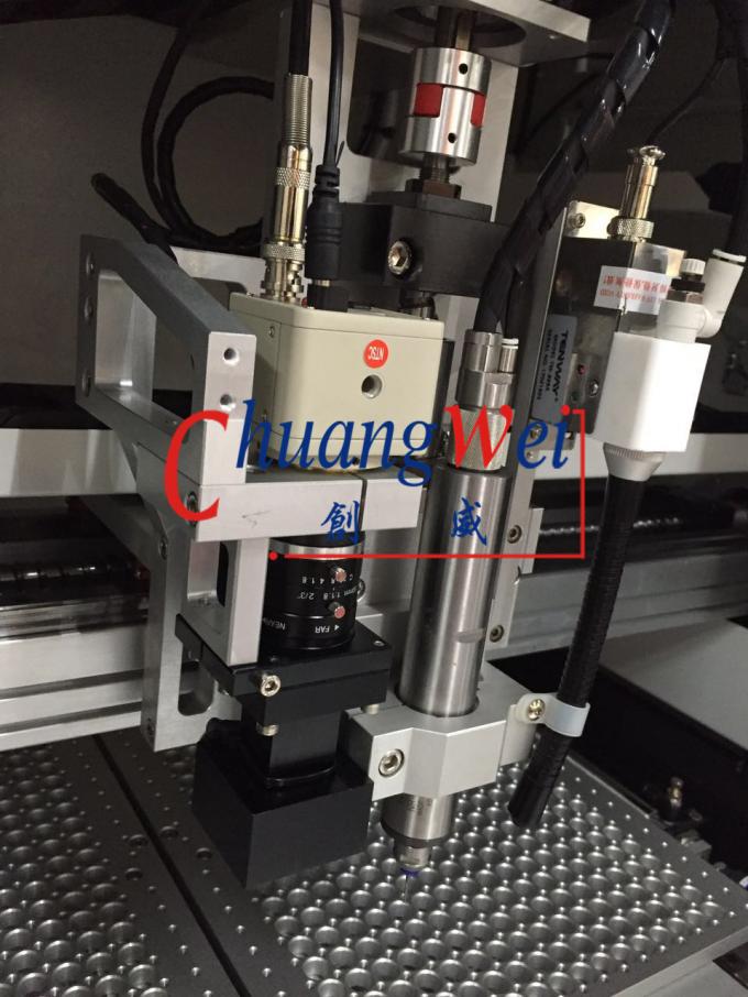Dual Vacuum Blow 2 Station 0.5 - 3.0mm PCB Router Machine With Manual Bit Change