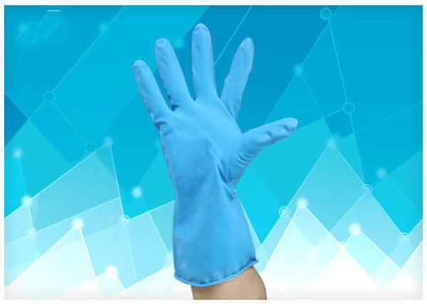 Anti Virus Surgical Hand Gloves , Disposable Rubber Gloves Oil Resistance