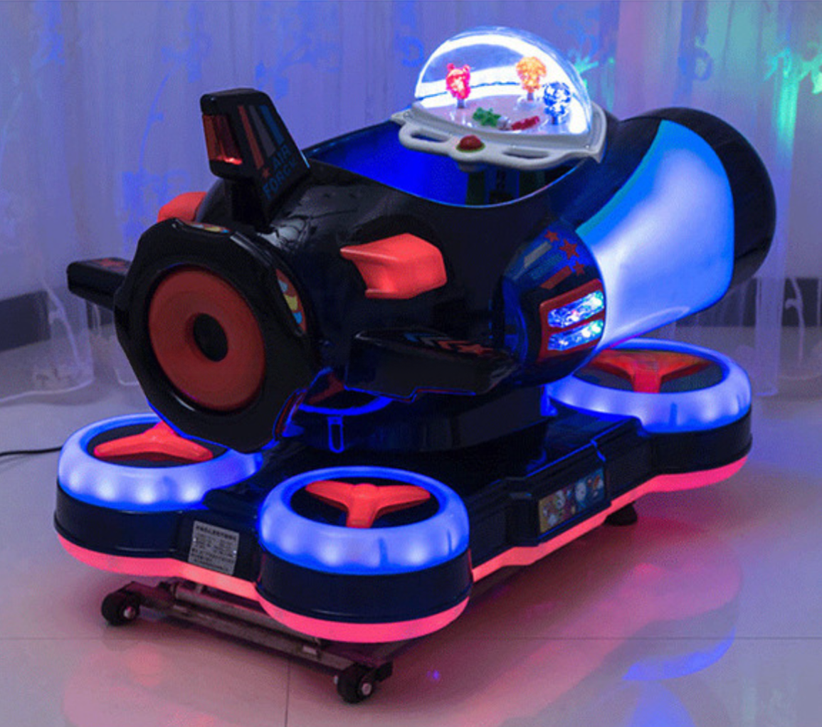 Amusement plastic chilld spaceship kiddie rides eletronic kids swing kiddie rides for children mall