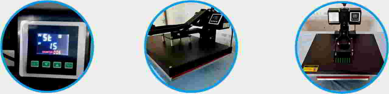 Linear Bearing 2500W Manual Heat Press Machine 40x60 For Pillow,THJ-4060CL, Black And Red