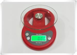 Wholesale Tempered Glass Home Electronic Scale Red Color For Kitchen Weighing Food from china suppliers