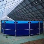 Large Flexible Water Tank Round Aquaculture Tanks UV Resistant PVC Biofloc Fish