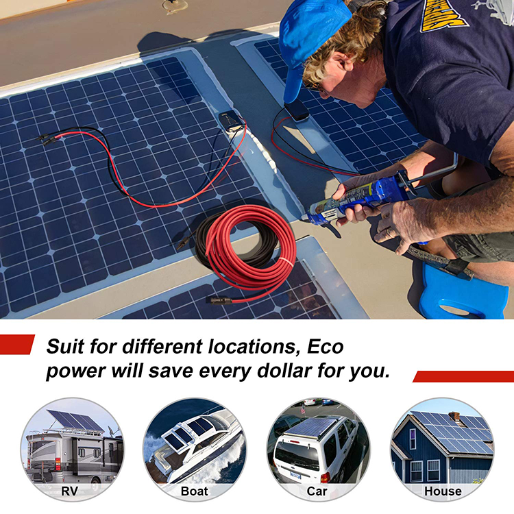 Hochiry DC PV Solar Cable Copper Electric Wire 2.5mm2 6mm2 10mm2